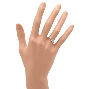 ノンブランド NON BRAND ダイヤモンド 0.26ct ホワイトゴールド K14WG ダイヤモンド リング 指輪 14K 585 WG リボンモチーフ 11号