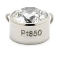 ノンブランド NON BRAND ダイヤモンド プラチナシルバー Pt850 ダイヤモンド ペンダントトップ Pt850 プラチナ ネックレストップ 1P 1石 1粒 ソリティア