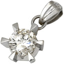 ノンブランド NON BRAND ダイヤモンド 0.54ct プラチナシルバー Pt ダイヤモンド Pt900(バチカン) ペンダントトップ Pt×Pt900 プラチナ 1P 1石 1粒 ソリティア 6本爪 鬼爪