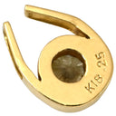 ノンブランド NON BRAND ダイヤ 0.25ct イエローゴールド K18YG ダイヤモンド ペンダントトップ ペンダントヘッド Au750 18K 1P 1石 1粒 U字デザイン
