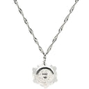 ノンブランド NON BRAND 一粒 ダイヤペンダント 1.0ct プラチナシルバー ダイヤモンド Pt999 Pt850（チェーン） ネックレス Pt999 1ct ダイヤ 一粒石 ラウンドブリリアントカット