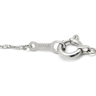ノンブランド NON BRAND 一粒 ダイヤペンダント 1.0ct プラチナシルバー ダイヤモンド Pt999 Pt850（チェーン） ネックレス Pt999 1ct ダイヤ 一粒石 ラウンドブリリアントカット