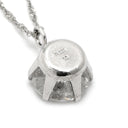 ノンブランド NON BRAND 一粒 ダイヤペンダント 1.0ct プラチナシルバー ダイヤモンド Pt999 Pt850（チェーン） ネックレス Pt999 1ct ダイヤ 一粒石 ラウンドブリリアントカット