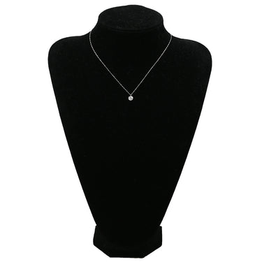 ノンブランド NON BRAND 一粒 ダイヤペンダント 1.0ct プラチナシルバー ダイヤモンド Pt999 Pt850（チェーン） ネックレス Pt999 1ct ダイヤ 一粒石 ラウンドブリリアントカット