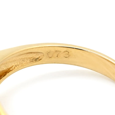 ノンブランド NON BRAND ダイヤ 0.73ct イエローゴールド K18YG ダイヤモンド リング 指輪 Au750 18K 18金 9P 9石 9粒 フラワーモチーフ 花 クラスターセッティング 11.5号