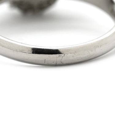 ノンブランド NON BRAND ヒスイ 0.157ct ダイヤモンド プラチナシルバー Pt900 ヒスイ ダイヤモンド リング 指輪 緑 グリーン 翡翠 ひすい ジェダイト プラチナ900 12号