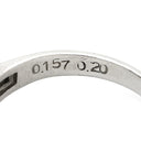 ノンブランド NON BRAND ヒスイ 0.157ct ダイヤモンド プラチナシルバー Pt900 ヒスイ ダイヤモンド リング 指輪 緑 グリーン 翡翠 ひすい ジェダイト プラチナ900 12号