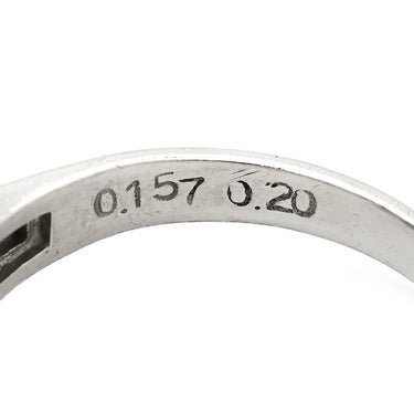 ノンブランド NON BRAND ヒスイ 0.157ct ダイヤモンド プラチナシルバー Pt900 ヒスイ ダイヤモンド リング 指輪 緑 グリーン 翡翠 ひすい ジェダイト プラチナ900 12号