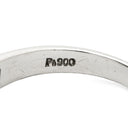 ノンブランド NON BRAND ヒスイ 0.157ct ダイヤモンド プラチナシルバー Pt900 ヒスイ ダイヤモンド リング 指輪 緑 グリーン 翡翠 ひすい ジェダイト プラチナ900 12号