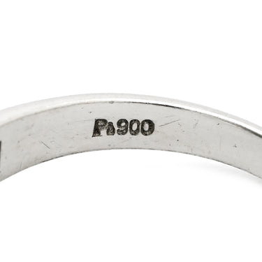 ノンブランド NON BRAND ヒスイ 0.157ct ダイヤモンド プラチナシルバー Pt900 ヒスイ ダイヤモンド リング 指輪 緑 グリーン 翡翠 ひすい ジェダイト プラチナ900 12号