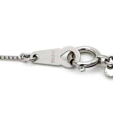 ノンブランド NON BRAND ダイヤ 0.61ct ペンダント プラチナシルバー×ホワイトゴールド ダイヤモンド Pt900 K18WG(チェーン) ネックレス Pt 18KWG スクエア プリンセスカット メレダイヤ