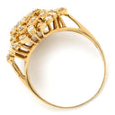 ノンブランド NON BRAND ダイヤ 0.648ct デザインリング イエローゴールド K18YG ダイヤモンド リング 指輪 18K Au750 YG パヴェ 12号