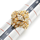ノンブランド NON BRAND ダイヤ 0.648ct デザインリング イエローゴールド K18YG ダイヤモンド リング 指輪 18K Au750 YG パヴェ 12号