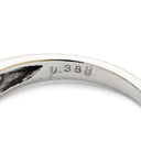 ノンブランド NON BRAND SI1 ダイヤ 0.380ct ホワイトゴールド K18WG ダイヤモンド リング 指輪 K18WG Au750 18K 18金 ファンシーブラウン テーパーカット 13.5号