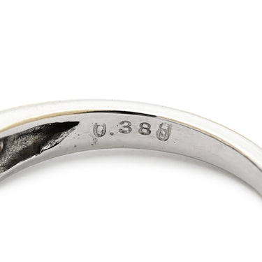 ノンブランド NON BRAND SI1 ダイヤ 0.380ct ホワイトゴールド K18WG ダイヤモンド リング 指輪 K18WG Au750 18K 18金 ファンシーブラウン テーパーカット 13.5号