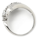 ノンブランド NON BRAND ダイヤ 1.20ct プラチナシルバー Pt850 ダイヤモンド リング 指輪 Pt850 プラチナ パヴェ メレダイヤ 4列 4連 ウェーブ 11号