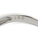 ノンブランド NON BRAND ダイヤ 1.20ct プラチナシルバー Pt850 ダイヤモンド リング 指輪 Pt850 プラチナ パヴェ メレダイヤ 4列 4連 ウェーブ 11号