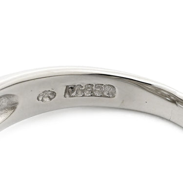 ノンブランド NON BRAND ダイヤ 1.20ct プラチナシルバー Pt850 ダイヤモンド リング 指輪 Pt850 プラチナ パヴェ メレダイヤ 4列 4連 ウェーブ 11号