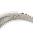 ノンブランド NON BRAND ダイヤモンド 1.0ct プラチナシルバー Pt900 ダイヤモンド リング 指輪 Pt900 パヴェ メレダイヤ 3列 3連 3ライン 幅広 ボリュームリング 13.5号