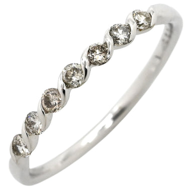 ノンブランド NON BRAND ダイヤモンドリング 0.20ct ホワイトゴールド K18WG ダイヤモンド リング 指輪 一文字 ダイヤ 18K 750 WG 12号