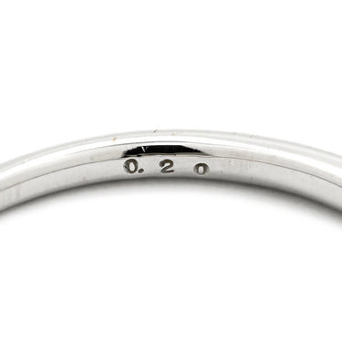 ノンブランド NON BRAND ダイヤモンドリング 0.20ct ホワイトゴールド K18WG ダイヤモンド リング 指輪 一文字 ダイヤ 18K 750 WG 12号