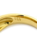 ノンブランド NON BRAND ダイヤモンド 1.50ct ルビー 0.56ct イエローゴールド K18YG ダイヤモンド ルビー リング 指輪 K18 Au750 YG パヴェダイヤ 月甲丸 ドーム 11号