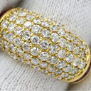 ノンブランド NON BRAND ダイヤモンド 1.50ct ルビー 0.56ct イエローゴールド K18YG ダイヤモンド ルビー リング 指輪 K18 Au750 YG パヴェダイヤ 月甲丸 ドーム 11号