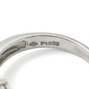 ノンブランド NON BRAND ダイヤ 1.01ct プラチナシルバー Pt850 ダイヤモンド リング 指輪 Pt850 9P 9石 9粒 ブリリアントカット フラワー 花モチーフ サイドストーン 11.5号