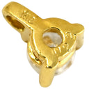 ノンブランド NON BRAND ダイヤ 0.22ct イエローゴールド K18YG ダイヤモンド ペンダントトップ Au750 18K 1P 1石 1粒 ソリティア 3本爪 ラウンドブリリアント