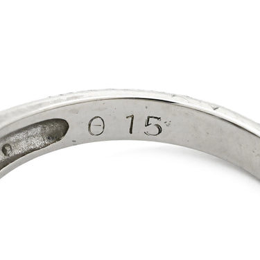 ノンブランド NON BRAND ダイヤ 0.15ct 0.17ct プラチナシルバー Pt900 ダイヤモンド リング 指輪 Pt900 9P 9石 9粒 フラワー 花モチーフ 5.5号