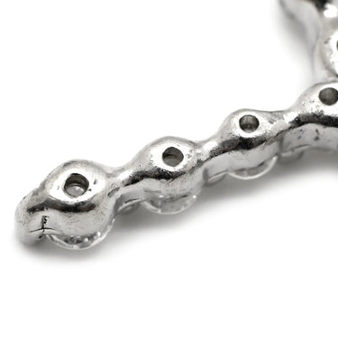 ノンブランド NON BRAND クロス ダイヤモンド プラチナシルバー Pt900 ダイヤモンド ペンダントトップ Pt900 十字架 ネックレストップ 10P 10石 10粒 テンダイヤ
