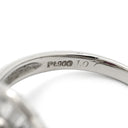 ノンブランド NON BRAND ピンクサファイア 1.07ct ダイヤ ピンク✕プラチナシルバー Pt900 サファイア ダイヤモンド リング 指輪 1粒 テーパー メレダイヤ オーバルカット プラチナ 16号