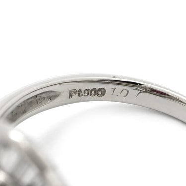 ノンブランド NON BRAND ピンクサファイア 1.07ct ダイヤ ピンク✕プラチナシルバー Pt900 サファイア ダイヤモンド リング 指輪 1粒 テーパー メレダイヤ オーバルカット プラチナ 16号
