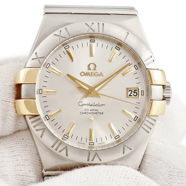 腕時計 オメガ OMEGA コンステレーション コーアクシャル クロノメーター 123.20.35.20.02.004 自動巻き メンズ K18YG×SS コンビ