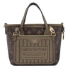 ルイヴィトン LOUIS VUITTON ネヴァーフル インサイドアウト BB M12109 モノグラム×ダークファンゴ モノグラムキャンバス グレインレザー 2WAYバッグ ゴールド金具 リバーシブル グレージュ