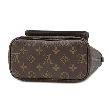 ルイヴィトン LOUIS VUITTON ネヴァーフル インサイドアウト BB M12109 モノグラム×ダークファンゴ モノグラムキャンバス グレインレザー 2WAYバッグ ゴールド金具 リバーシブル グレージュ