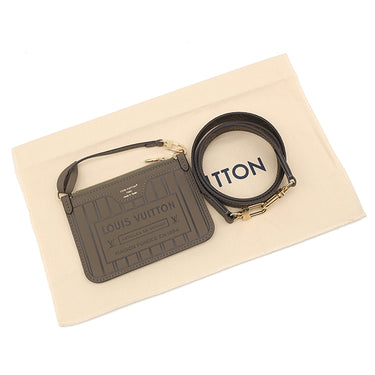 ルイヴィトン LOUIS VUITTON ネヴァーフル インサイドアウト BB M12109 モノグラム×ダークファンゴ モノグラムキャンバス グレインレザー 2WAYバッグ ゴールド金具 リバーシブル グレージュ