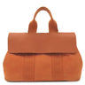 エルメス HERMES ヴァルパライソPM ポティロン トワルシェブロン レザー ハンドバッグ シルバー金具 オレンジ ポーチ欠品