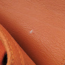 エルメス HERMES ヴァルパライソPM ポティロン トワルシェブロン レザー ハンドバッグ シルバー金具 オレンジ ポーチ欠品