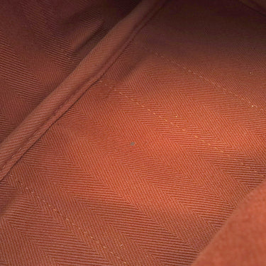 エルメス HERMES ヴァルパライソPM ポティロン トワルシェブロン レザー ハンドバッグ シルバー金具 オレンジ ポーチ欠品