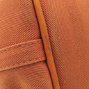 エルメス HERMES ヴァルパライソPM ポティロン トワルシェブロン レザー ハンドバッグ シルバー金具 オレンジ ポーチ欠品
