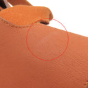 エルメス HERMES ヴァルパライソPM ポティロン トワルシェブロン レザー ハンドバッグ シルバー金具 オレンジ ポーチ欠品