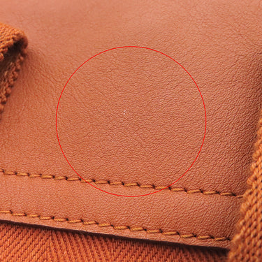 エルメス HERMES ヴァルパライソPM ポティロン トワルシェブロン レザー ハンドバッグ シルバー金具 オレンジ ポーチ欠品