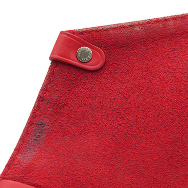 ルイヴィトン LOUIS VUITTON サンミシェル M44031 コクリコ モノグラムキャンバス エピレザー ショルダーバッグ シルバー金具 茶 赤