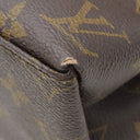 ルイヴィトン LOUIS VUITTON サンミシェル M44031 コクリコ モノグラムキャンバス エピレザー ショルダーバッグ シルバー金具 茶 赤