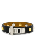 エルメス HERMES ミニドッグ クルー カレ ブラック スイフト メタル T2 ブレスレット ゴールド金具 シルバー金具 黒