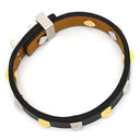 エルメス HERMES ミニドッグ クルー カレ ブラック スイフト メタル T2 ブレスレット ゴールド金具 シルバー金具 黒