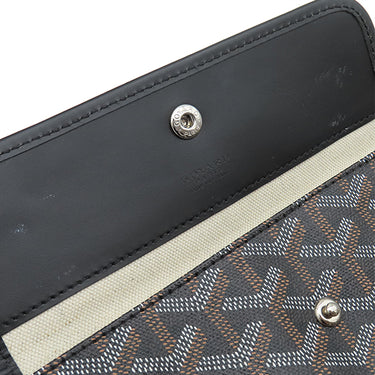 ゴヤール GOYARD サンルイPM AMALOUISPM01 ブラック PVCコーティングキャンバス ゴヤールディンキャンバス シュヴロッシュカーフスキン トートバッグ ヘリンボーン 黒 リバーシブル