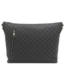 ルイヴィトン LOUIS VUITTON ミック MM N41106 ダミエグラフィット レザー ダミエグラフィットキャンバス ショルダーバッグ シルバー金具 黒 メッセンジャーバッグ