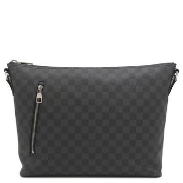 ルイヴィトン LOUIS VUITTON ミック MM N41106 ダミエグラフィット レザー ダミエグラフィットキャンバス ショルダーバッグ シルバー金具 黒 メッセンジャーバッグ